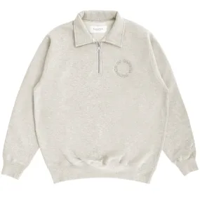 Half Zip Fleece Sweatshirt Eggshell - Unisex