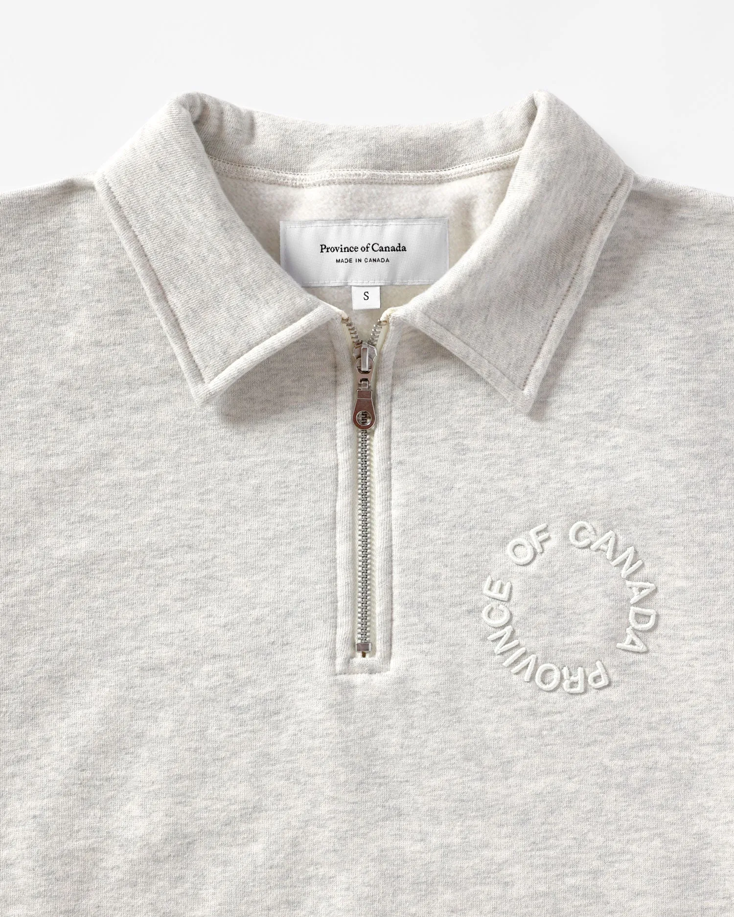 Half Zip Fleece Sweatshirt Eggshell - Unisex