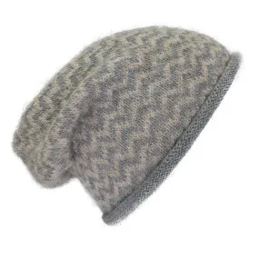 Harbor Chevron Knit Alpaca Beanie by SLATE   SALT