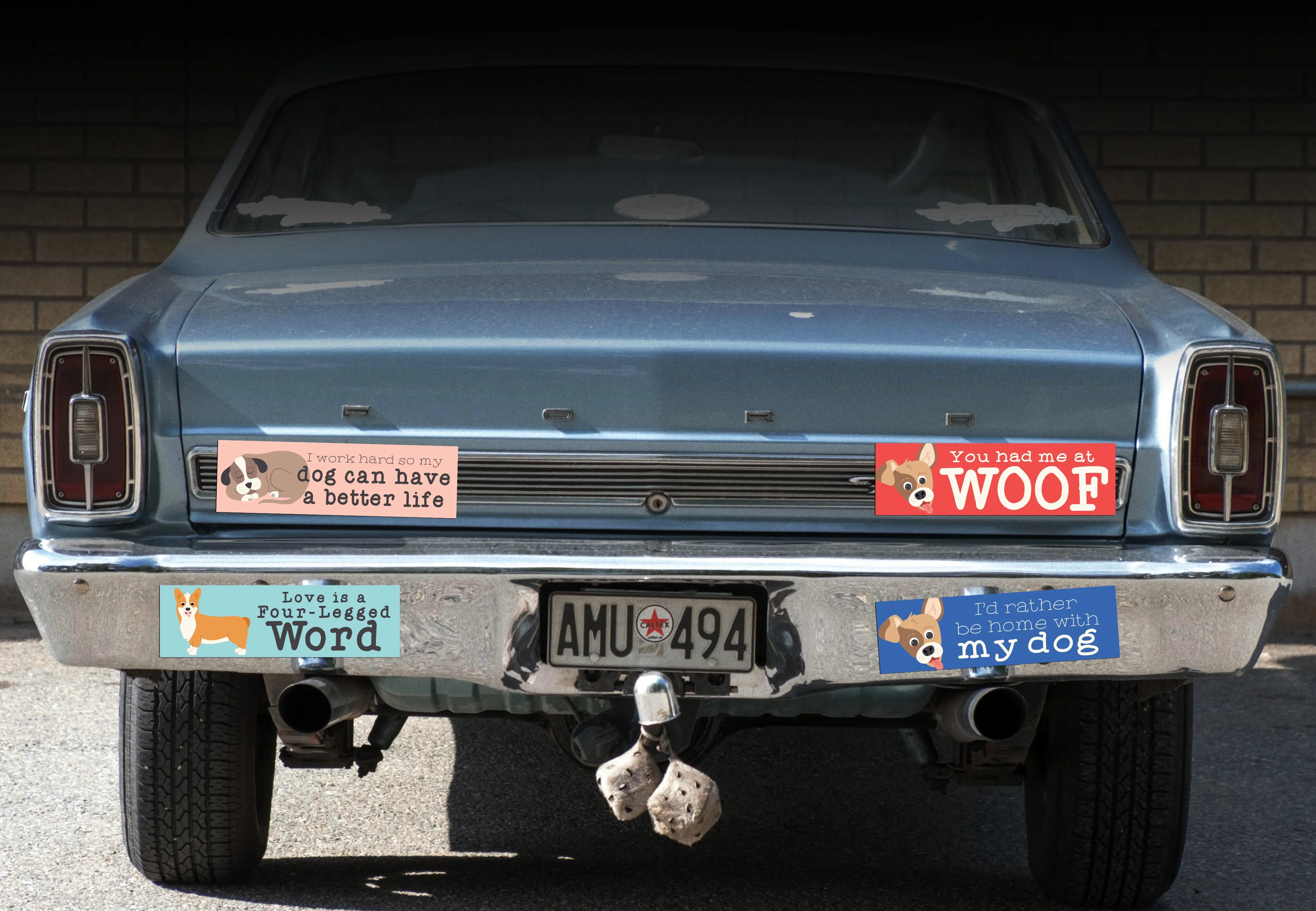 “I Work Hard So My Dog Can Have a Better Life” Bumper Sticker