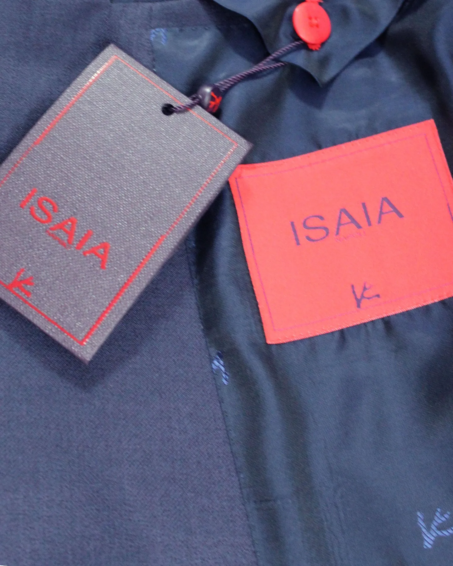 Isaia Sport Coat Dark Blue - Cashmere Silk EU 52/ US 42