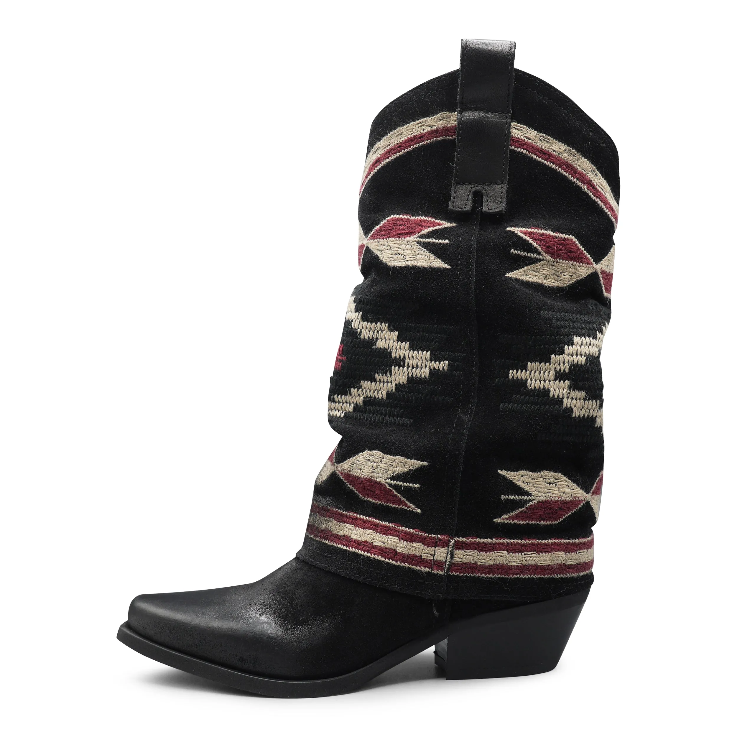 IZEL - Black/Red Aztec Boot