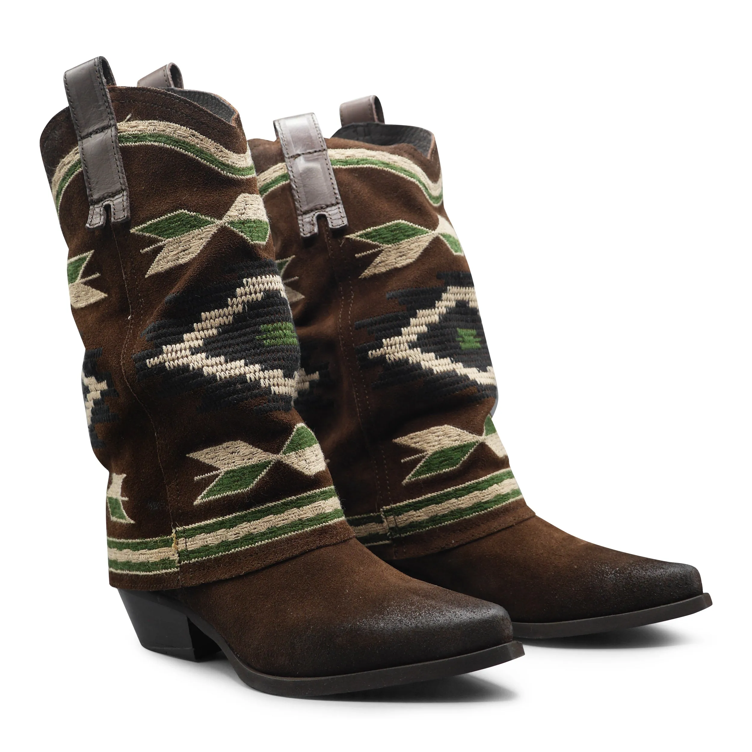 IZEL - Brown/Green Aztec Boot