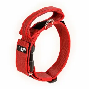 Julius-K9 Colour & Gray Dog Collar With Handle