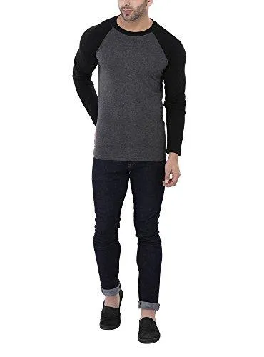 Katso Men's Raglan Neck Full Sleeve Cotton T-Shirt