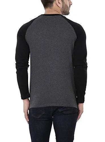 Katso Men's Raglan Neck Full Sleeve Cotton T-Shirt