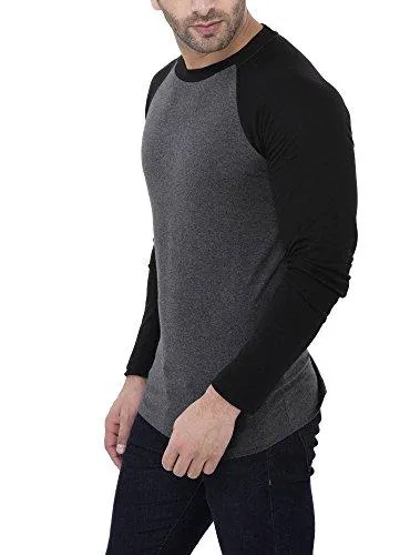 Katso Men's Raglan Neck Full Sleeve Cotton T-Shirt