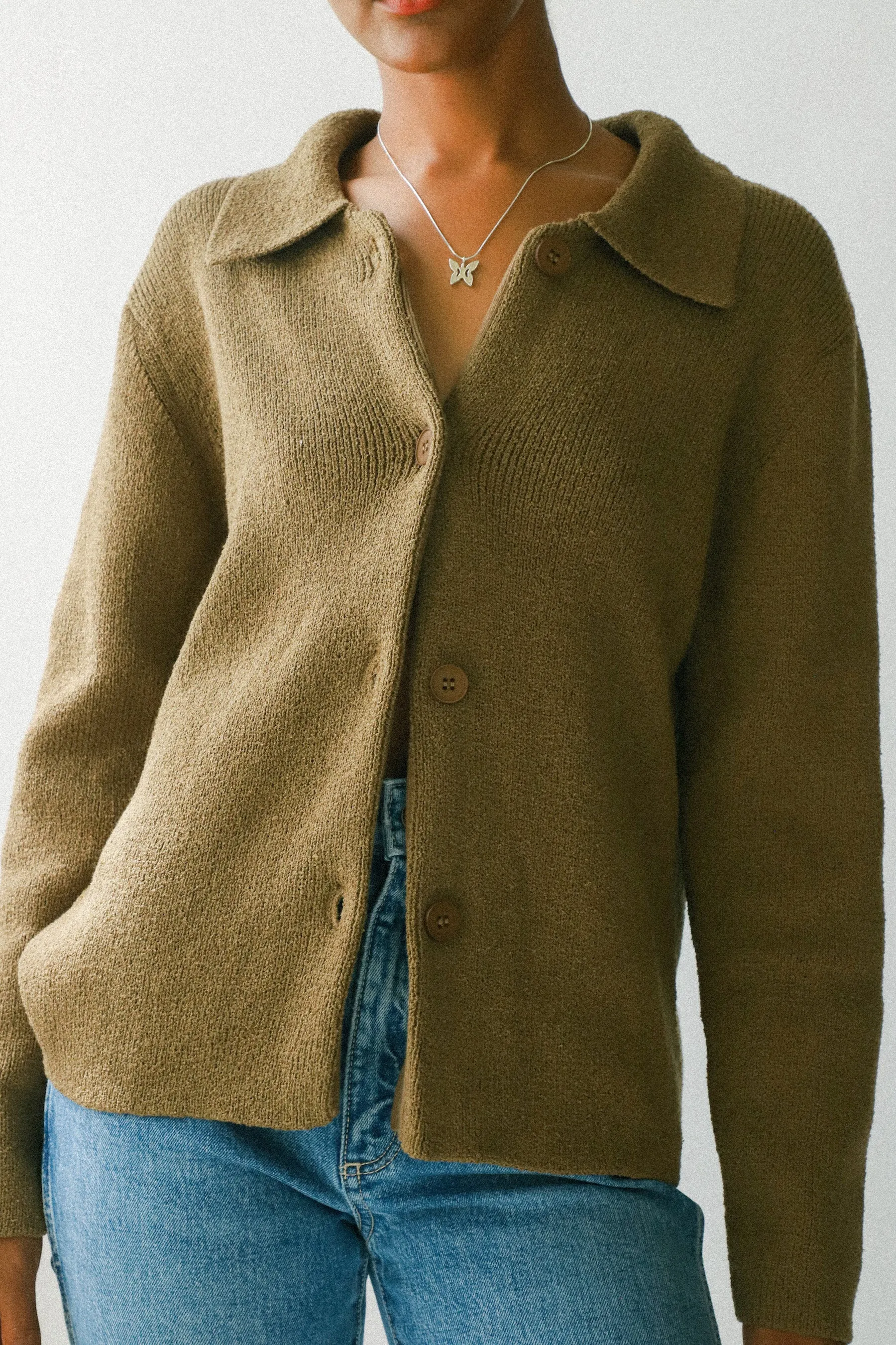 Khaki Fawn Cardigan