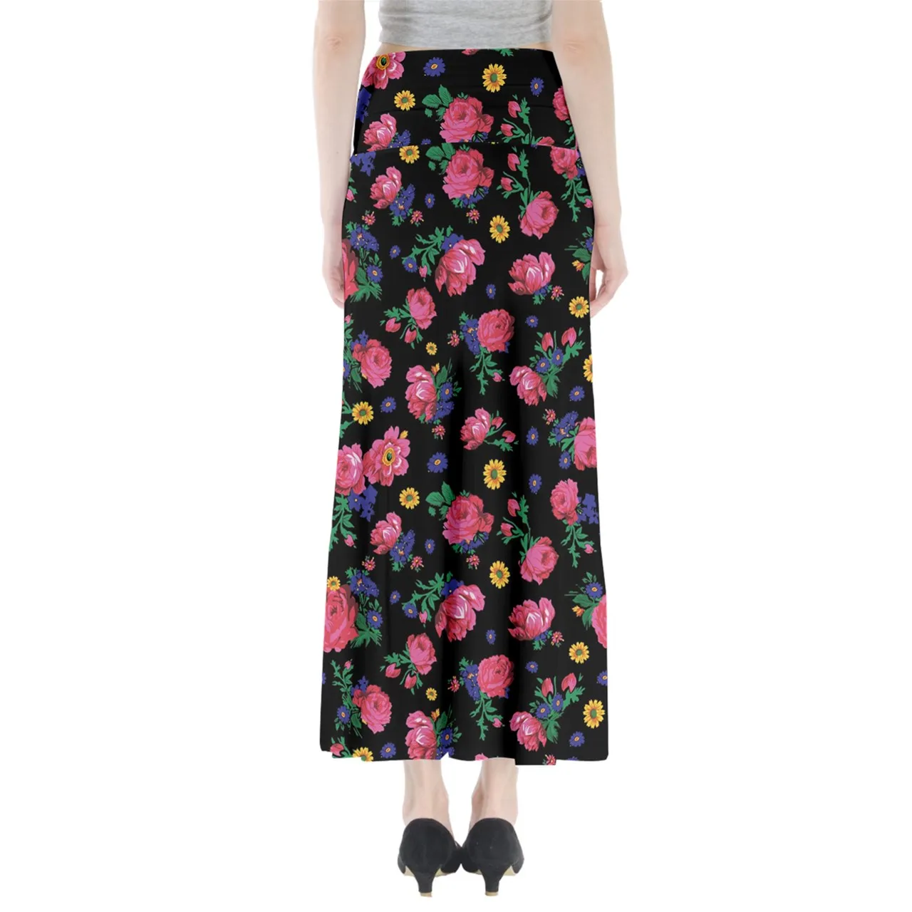 Kokum Ceremony Black Full Length Maxi Skirt