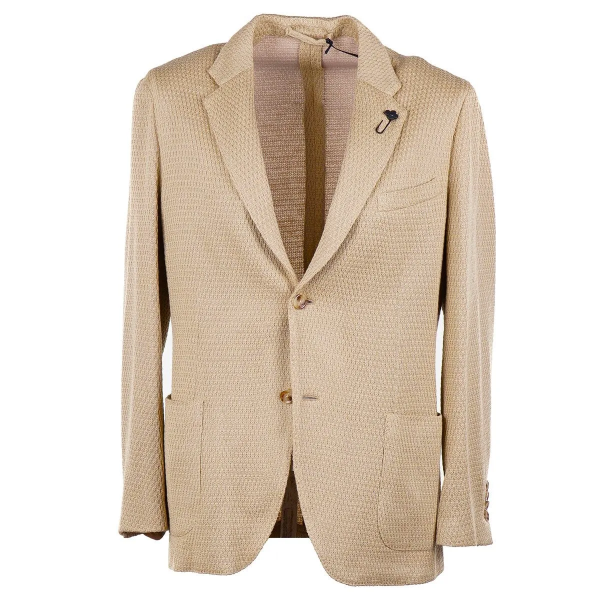 Lardini Soft-Constructed Knit Wool Blazer