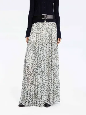 Leopard Print Maxi Skirt