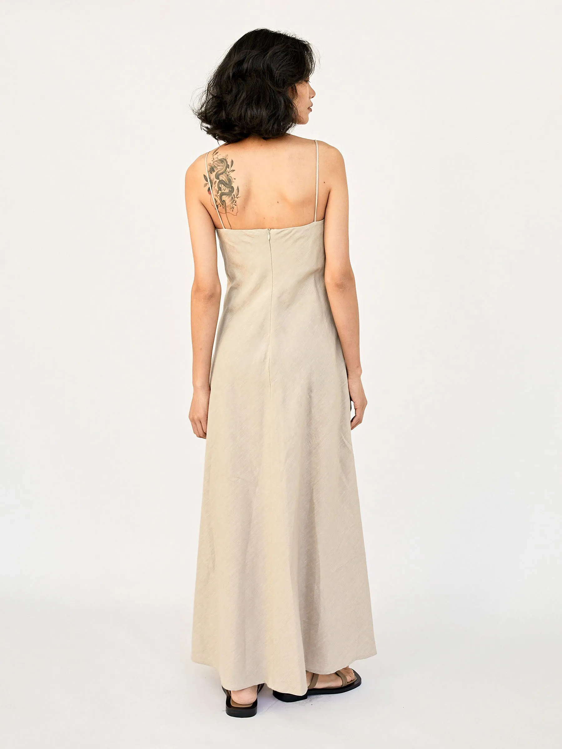 Linen Bias Dress