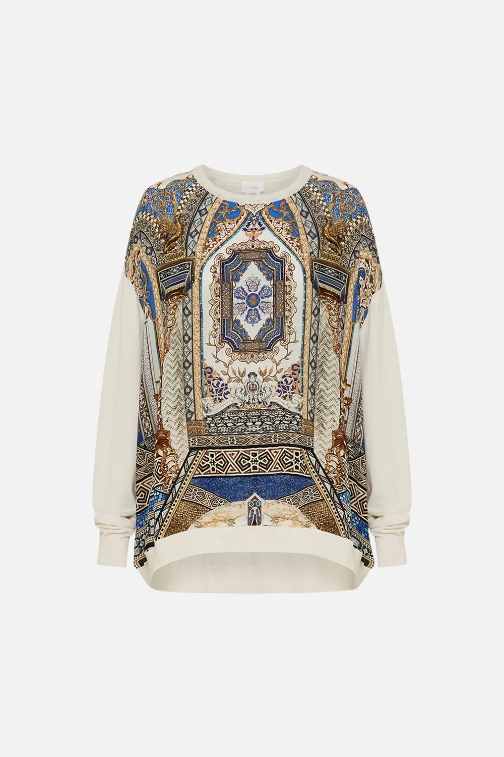 LONG SLEEVE JUMPER WITH PRINT FRONT MAKE ME YOUR MOSAIC