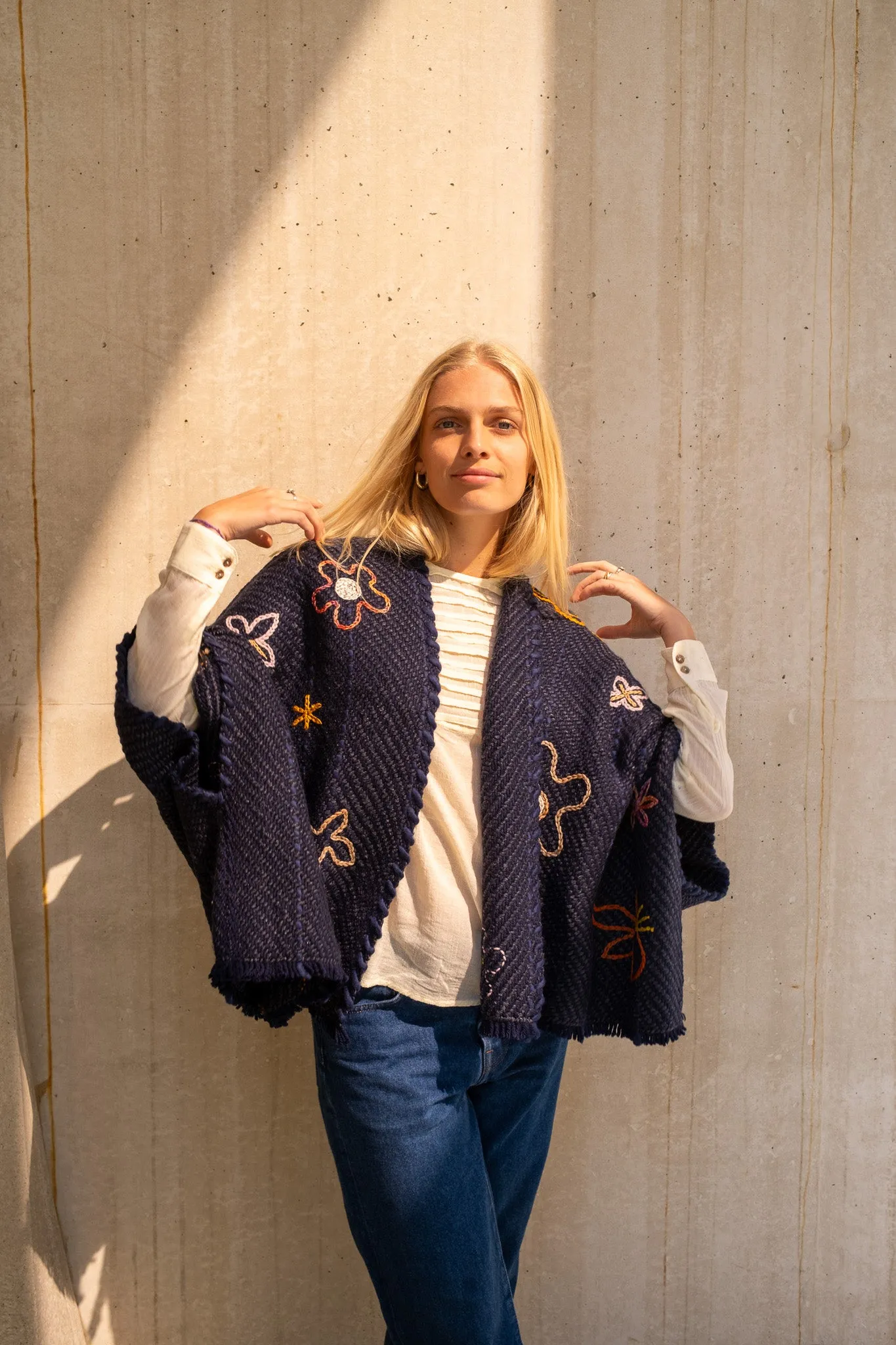 Lose Cardigan Bella Mon Jardin, Navy