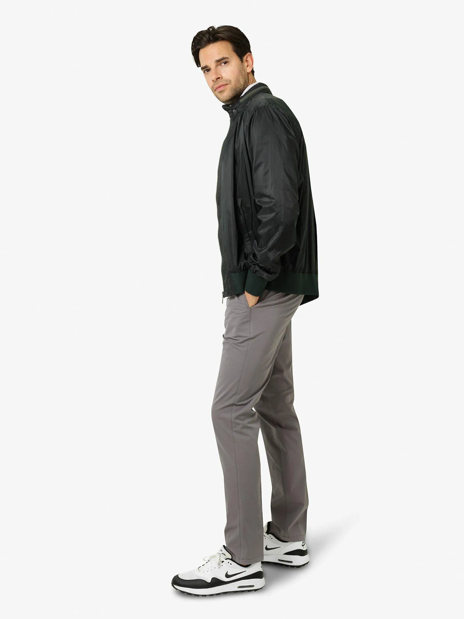 M Byron Tech Chinos 34" Steel Grey