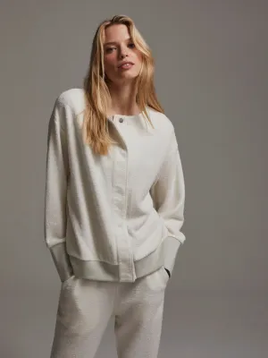 Margate Textured Sweat, Ivory