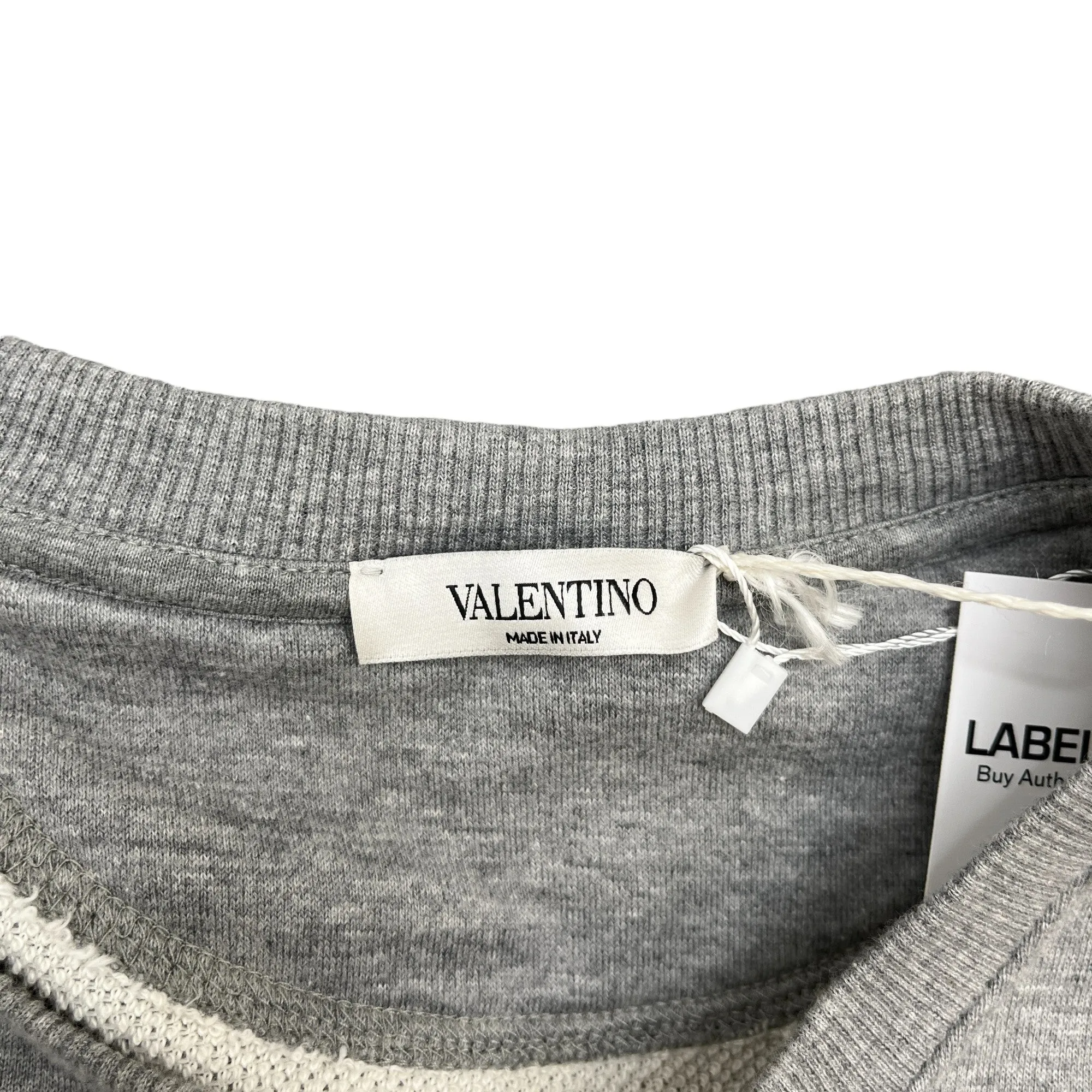 Men's Vltn Logo Jumper Grey Size S