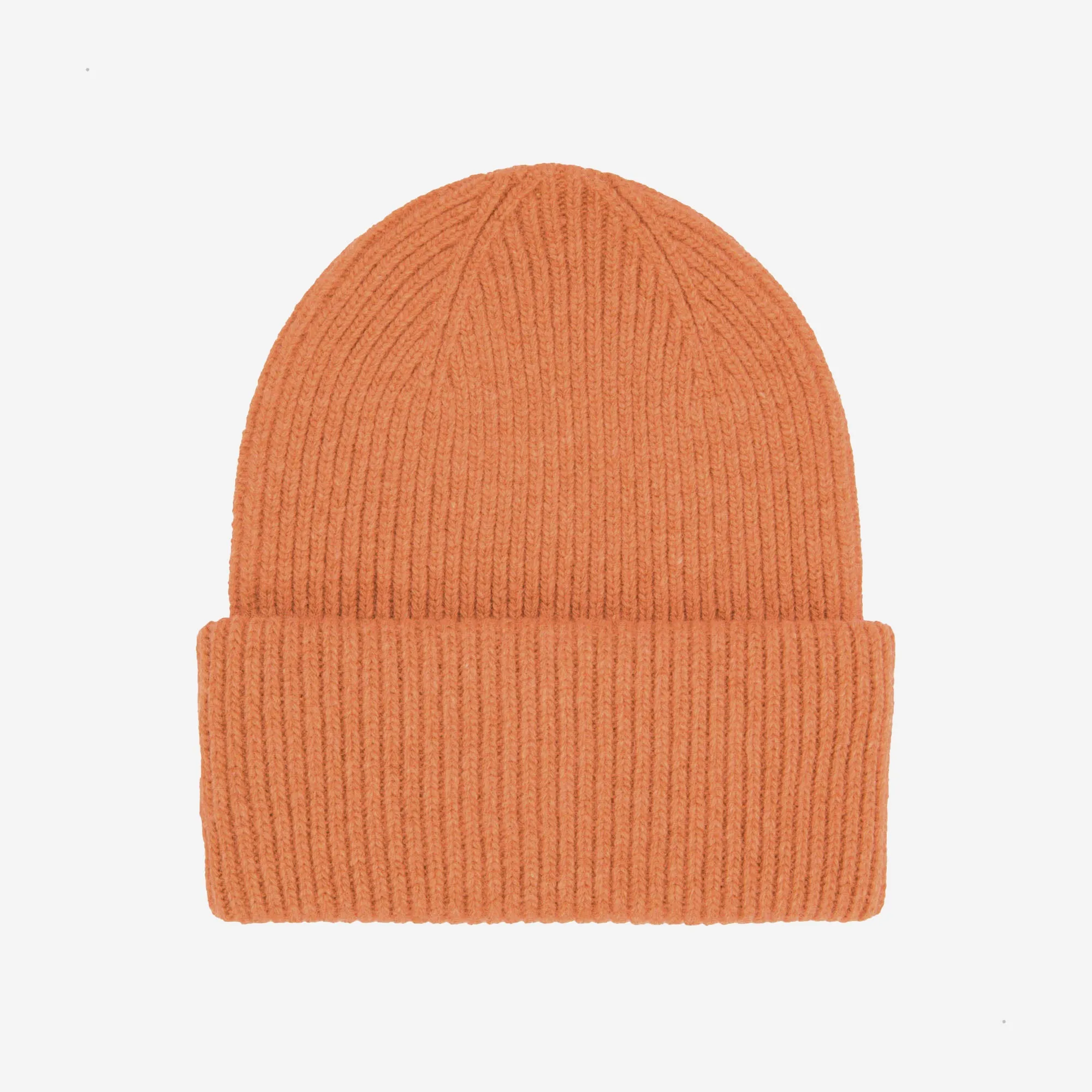 Merino Wool Hat Beanie - Sandstone Orange