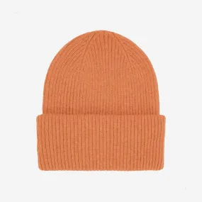 Merino Wool Hat Beanie - Sandstone Orange