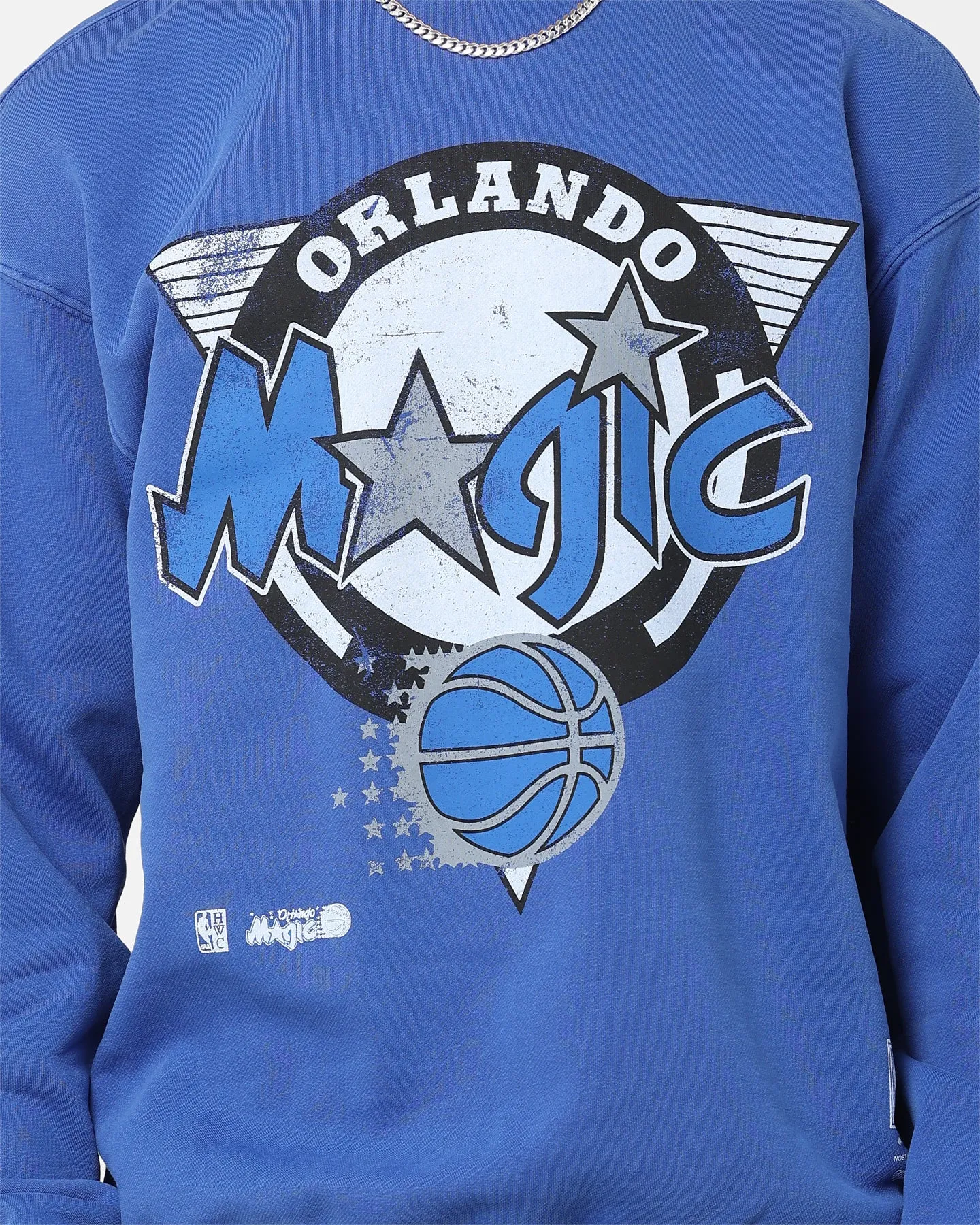 Mitchell & Ness Orlando Magic On Point Crewneck Magic Blue