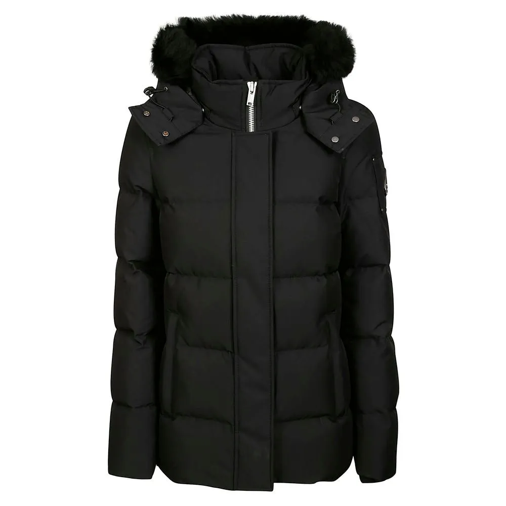 Moose Knuckles Black Polyester Jacket & Coat