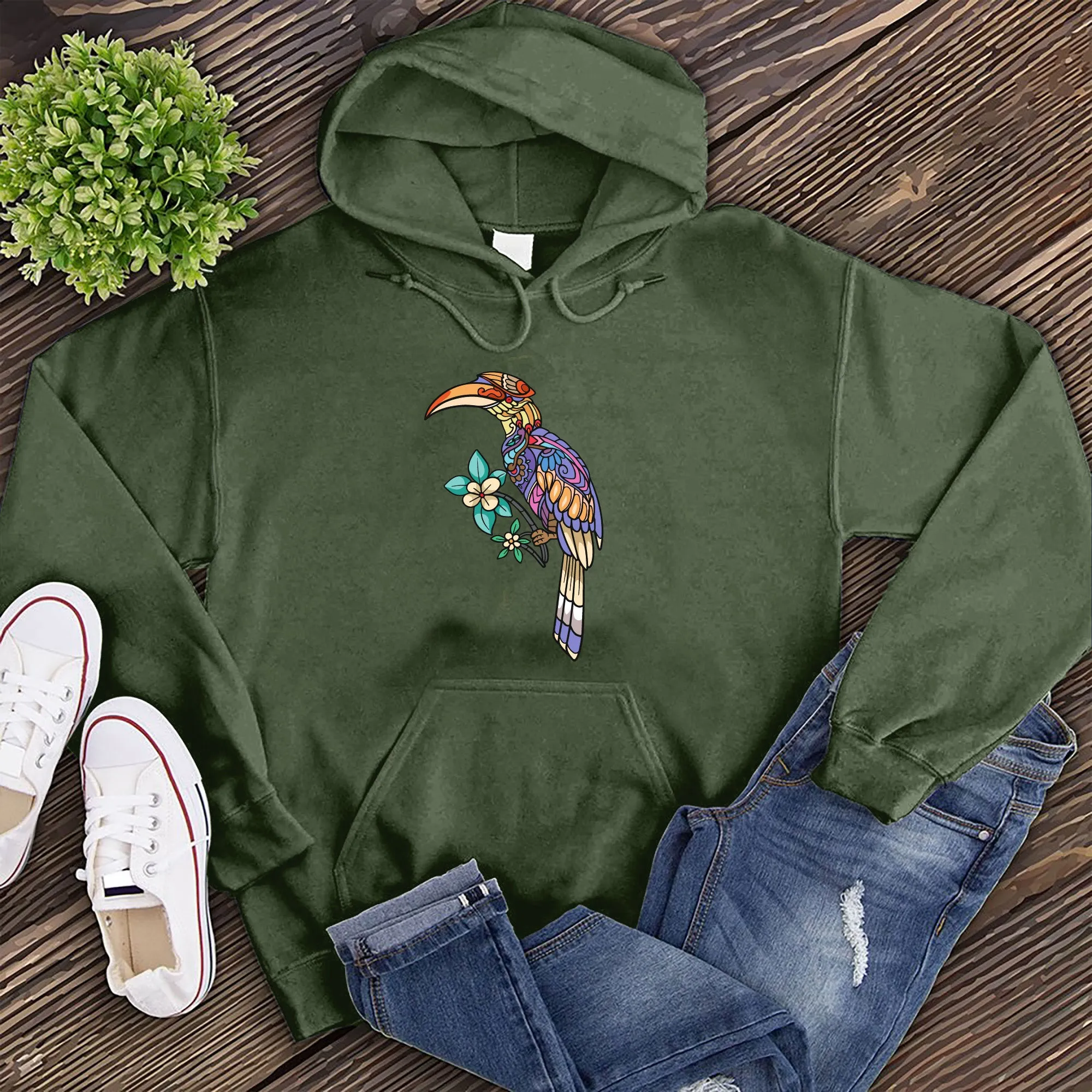 Mosaic Toucan Hoodie