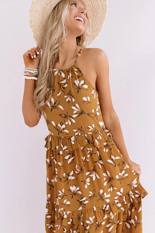 Napa Valley Vacay Floral Maxi Dress