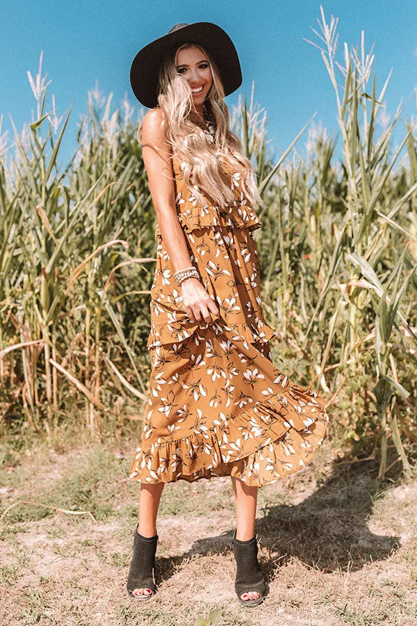 Napa Valley Vacay Floral Maxi Dress