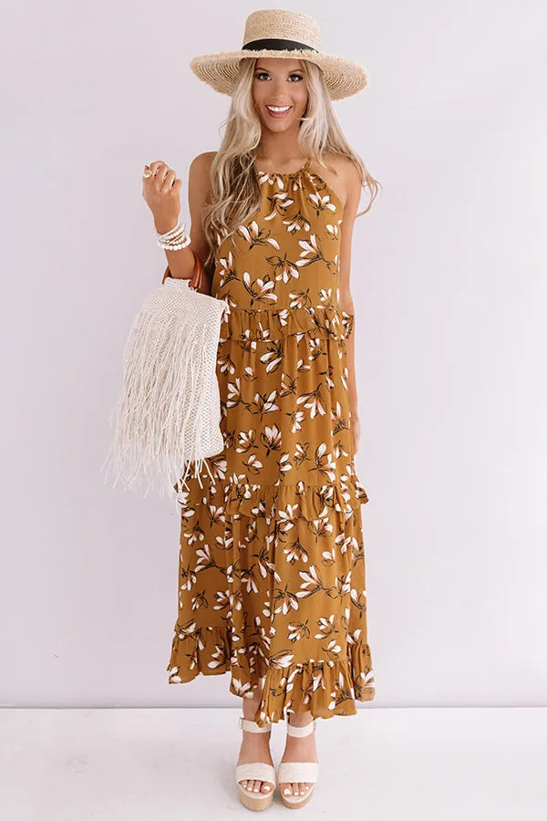 Napa Valley Vacay Floral Maxi Dress