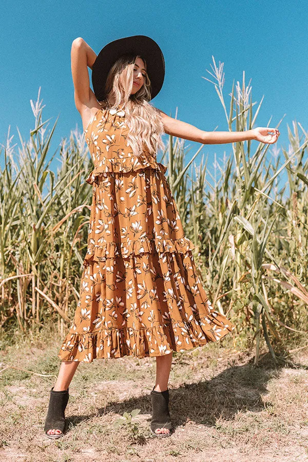 Napa Valley Vacay Floral Maxi Dress