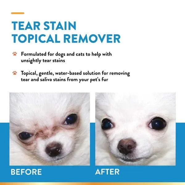 NaturVet Topical Tear Stain Remover with Aloe For Dogs & Cats