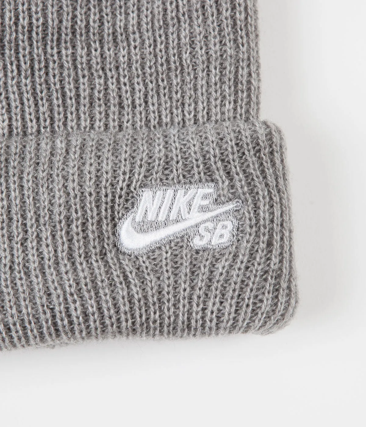 Nike SB Fisherman Beanie - Dark Grey Heather / White