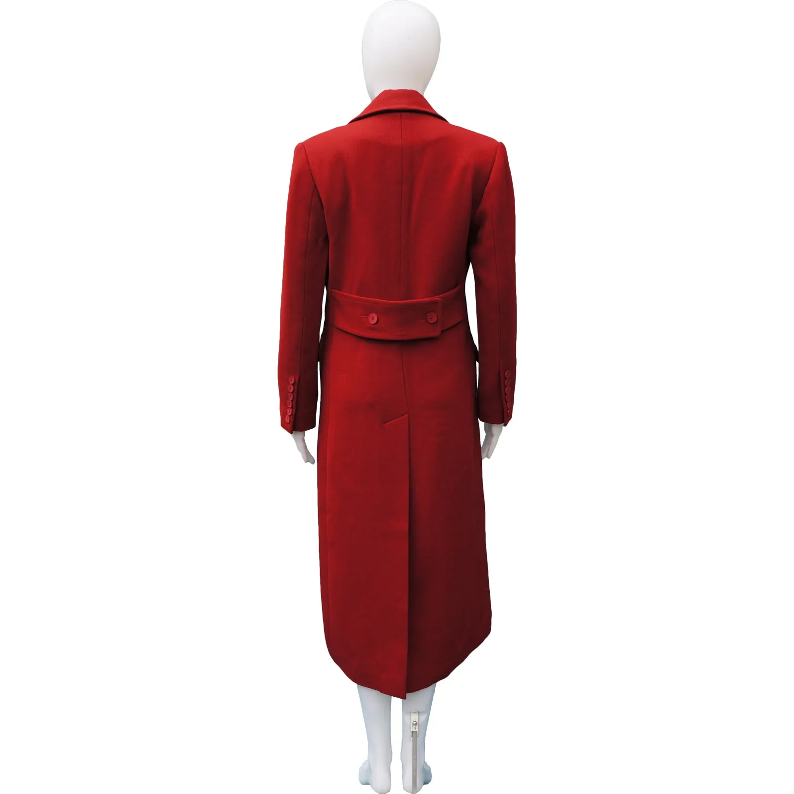 NL RED WOOL LONG COAT