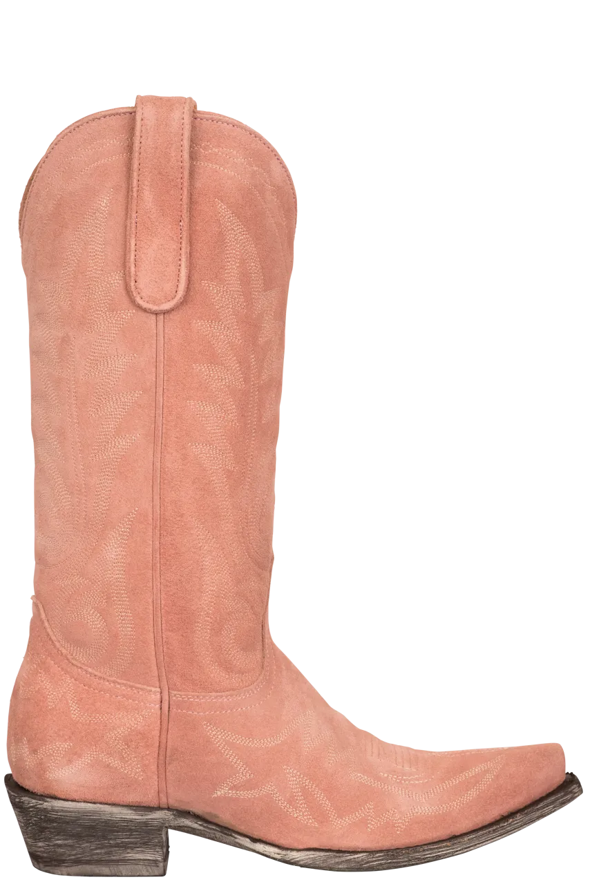 Old Gringo Women's Suede Nevada Cowgirl Boots - Pink