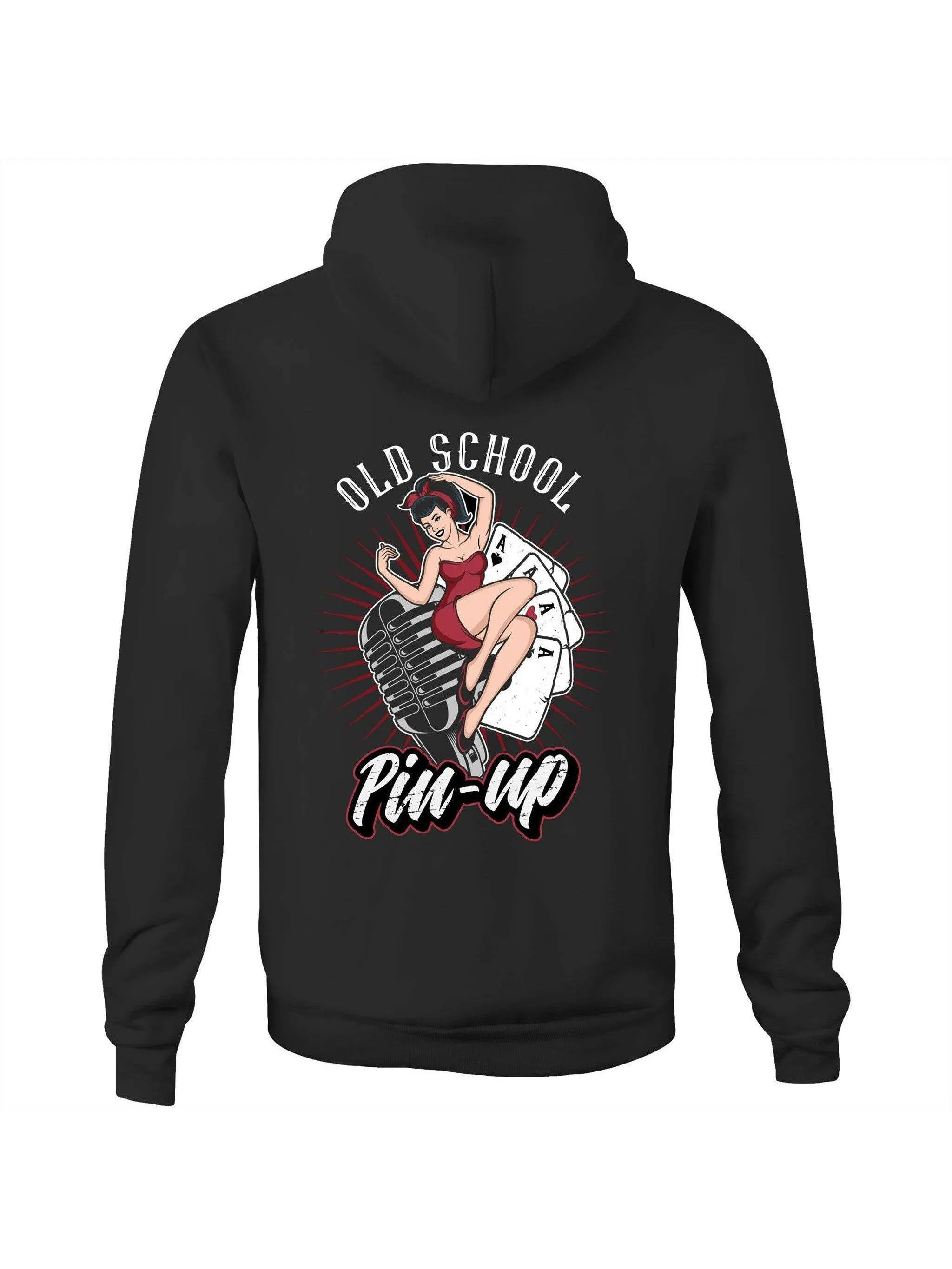 OLD SCHOOL PINUP - Fleecy Womens Hoodie