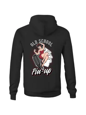 OLD SCHOOL PINUP - Fleecy Womens Hoodie