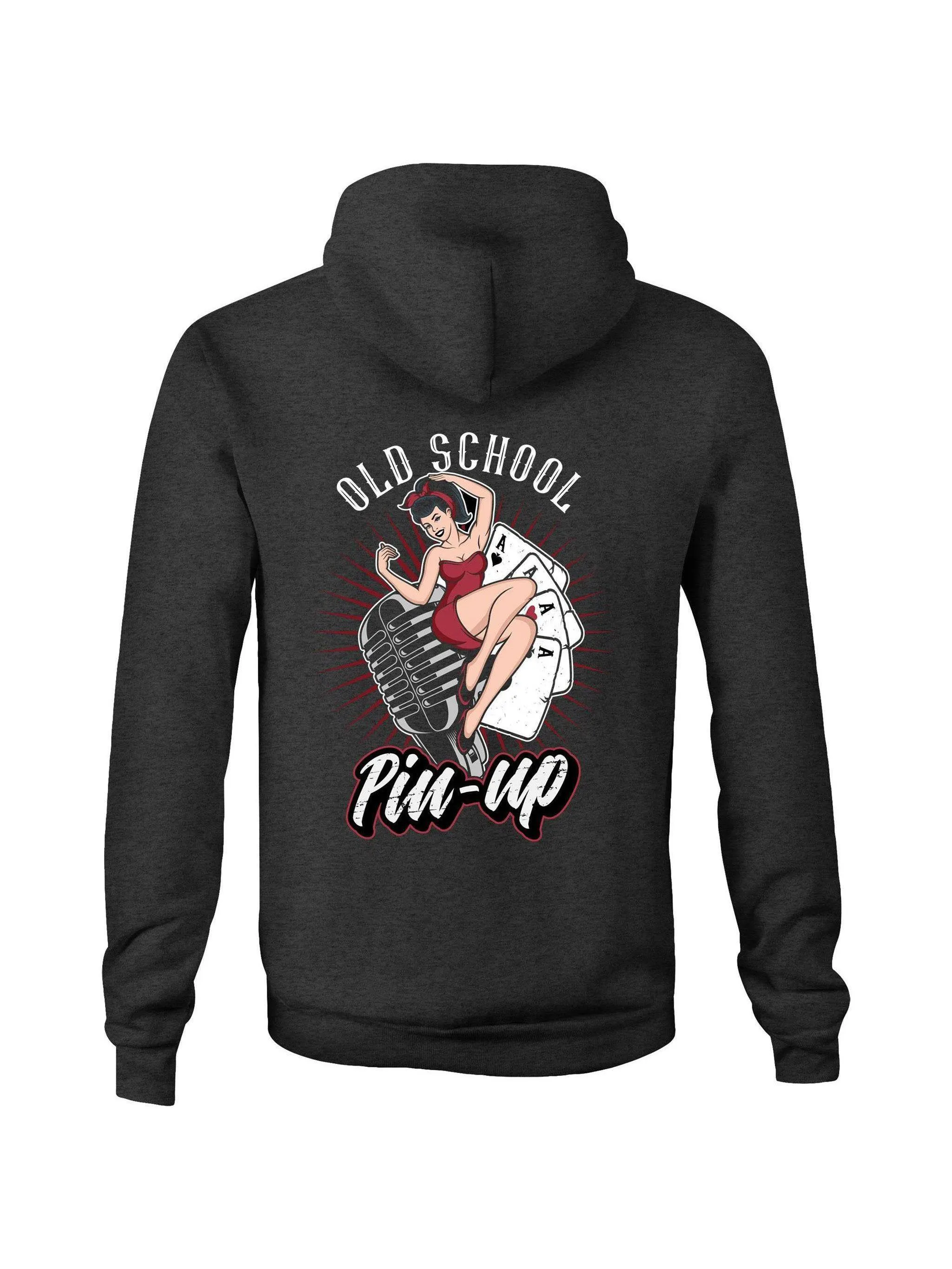 OLD SCHOOL PINUP - Fleecy Womens Hoodie