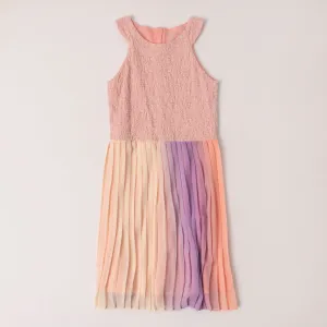 Ombre Pleated Dress