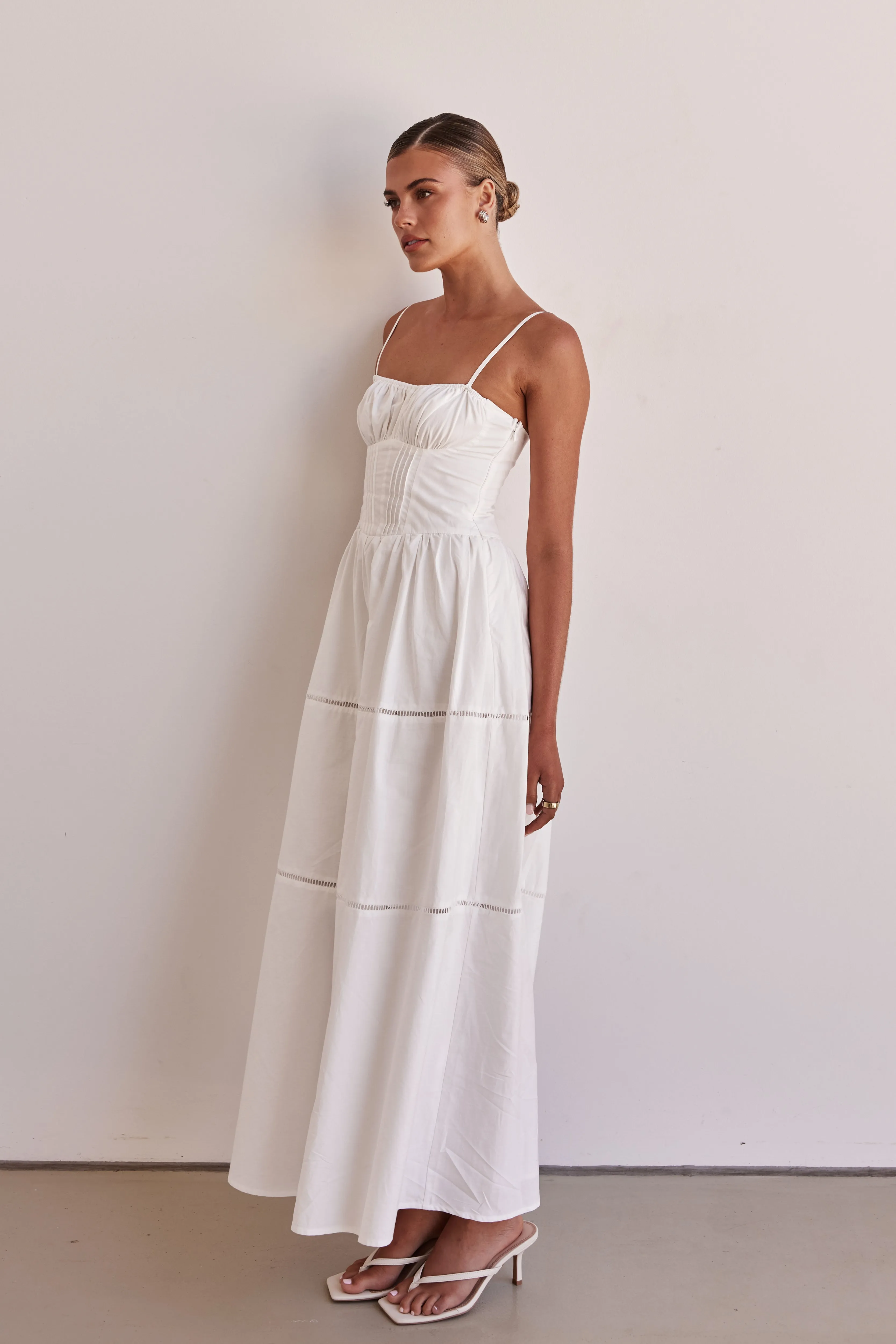 Paolo Maxi Dress (White)