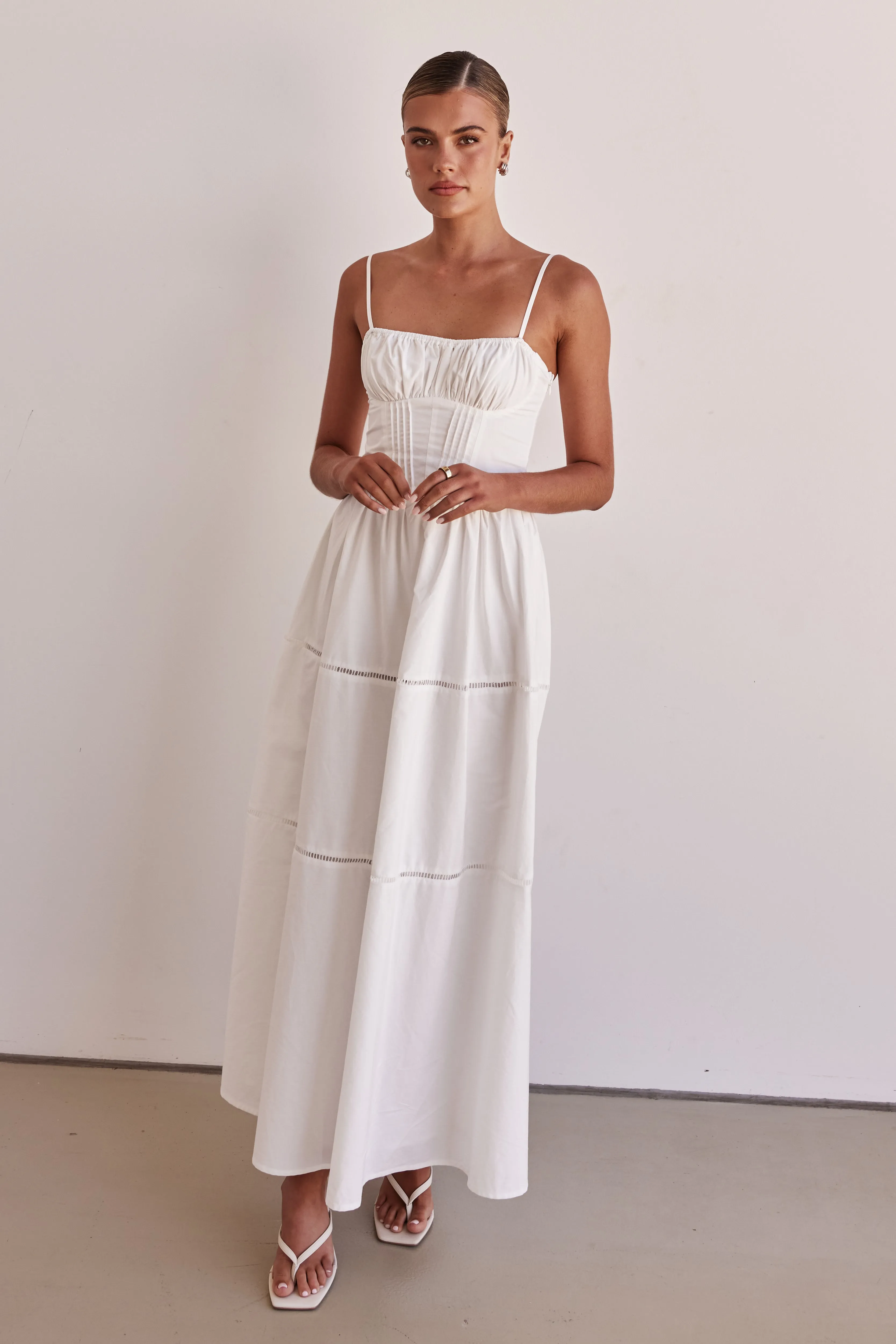 Paolo Maxi Dress (White)