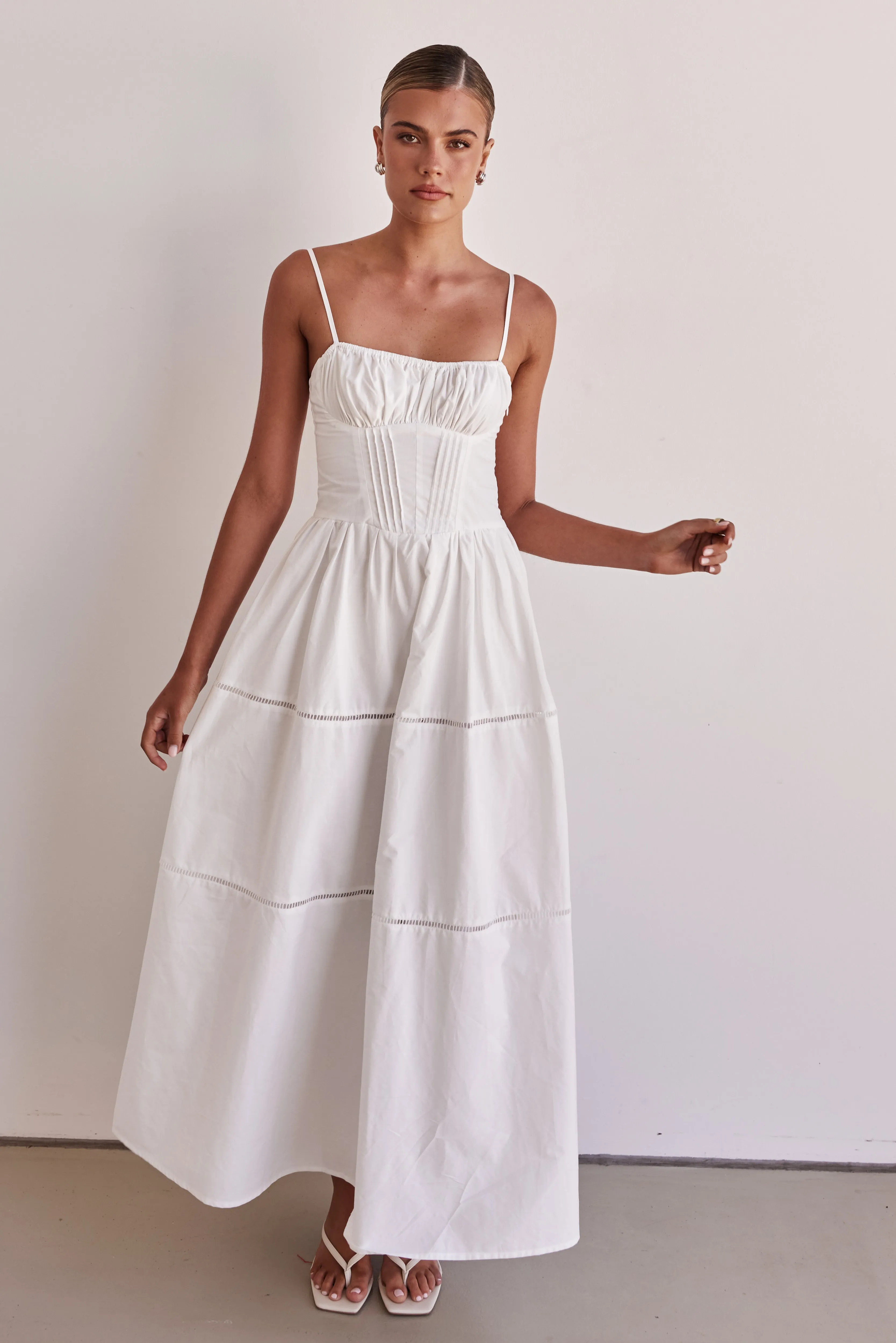 Paolo Maxi Dress (White)