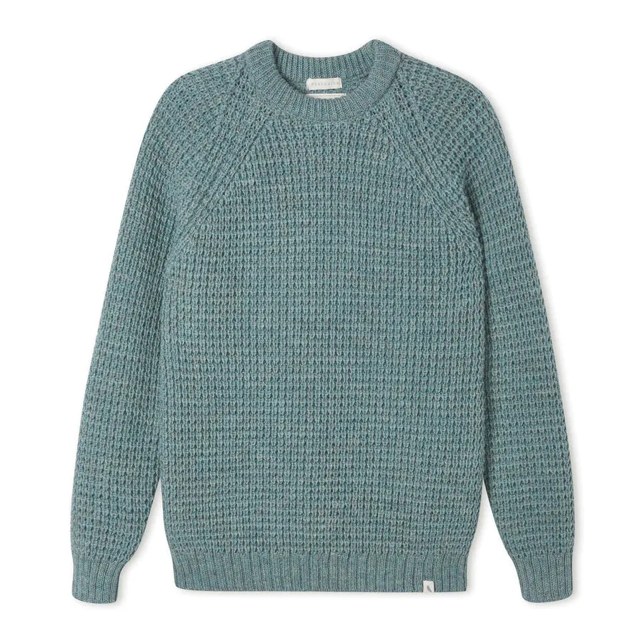 PEREGRINE - Waffle Crew Neck - Seafoam