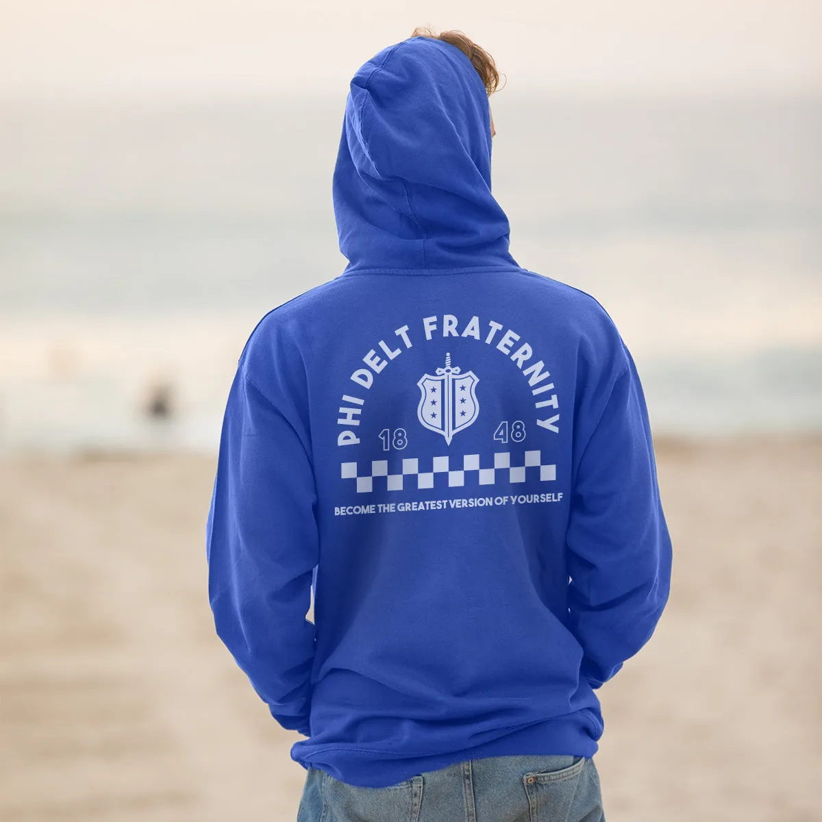 Phi Delt Retro Block Graphic Hoodie