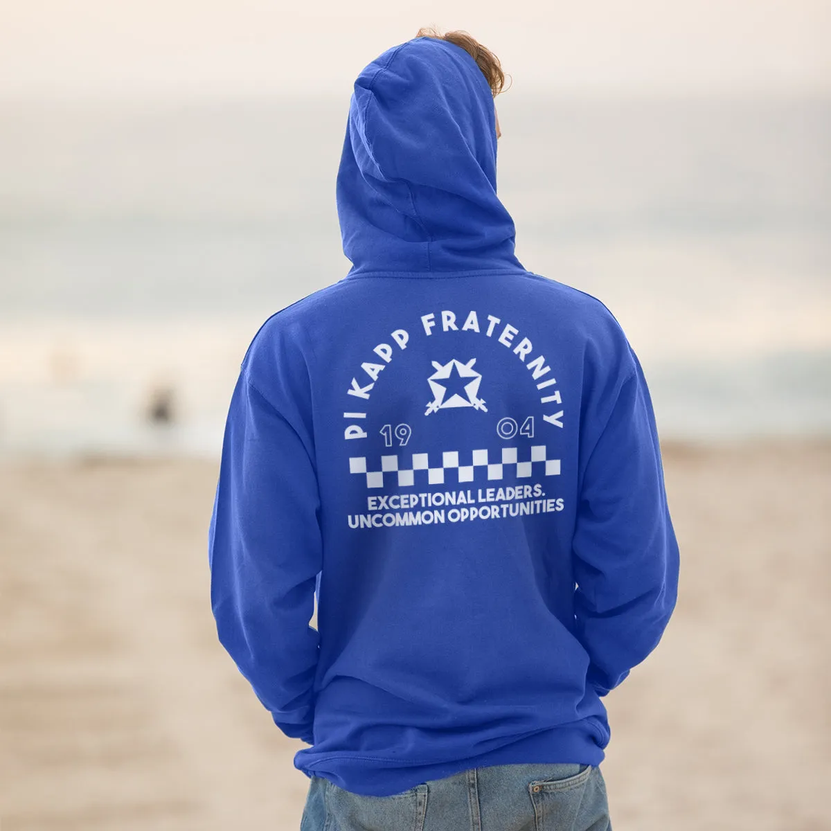 Pi Kapp Retro Block Graphic Hoodie