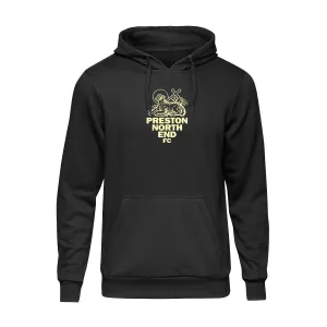 Preston North End Retro Hoodie Black