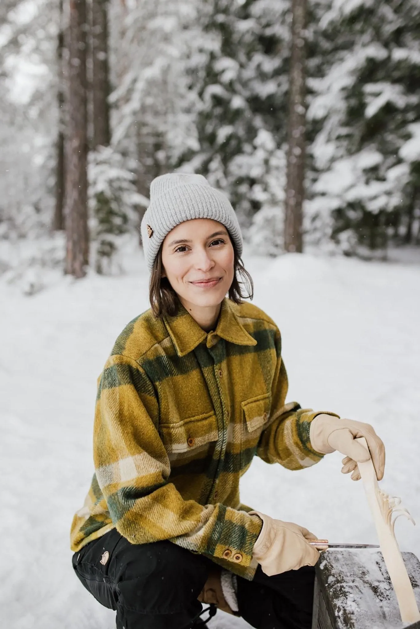 Re-wool Chunky Beanie Black