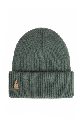 Re-wool Chunky Beanie Pine Green