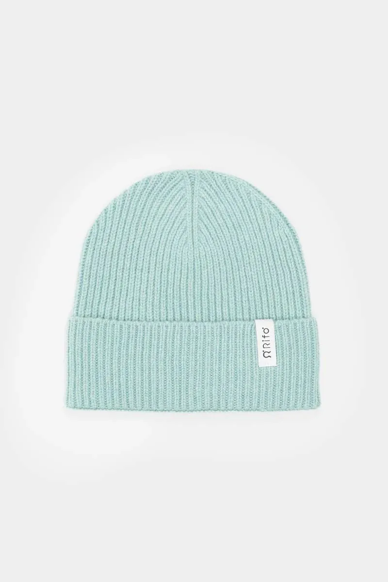 Recycled Cashmere Beanie Marcello - Mint Green