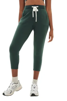 Reena 7/8 Fleece Sweatpant, Military