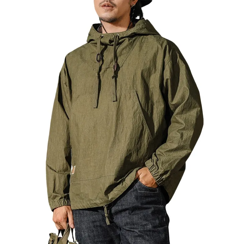 Retro Military Style Classic Deck Parker Hoodie